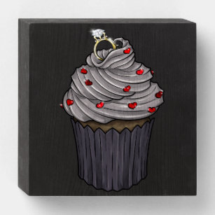 Sweet Proposal Cupcake Wooden Box Sign