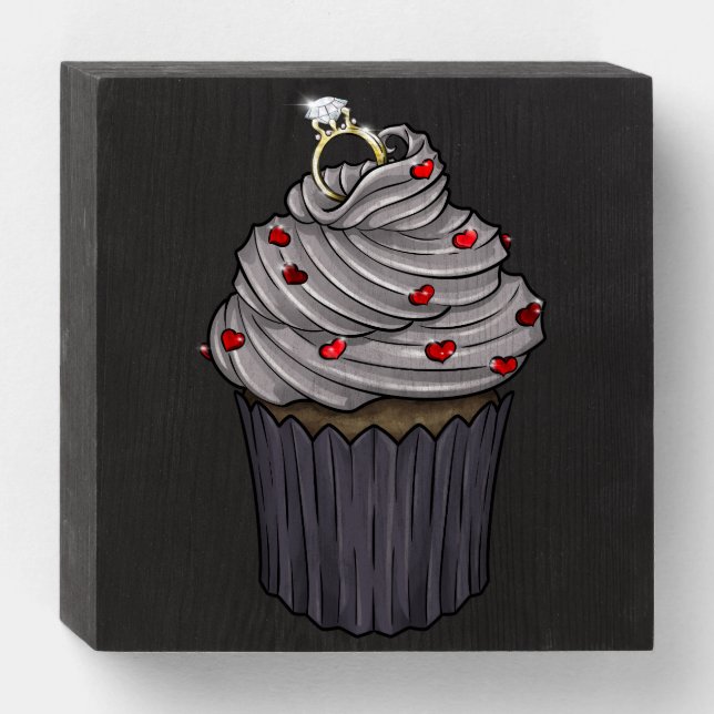 Sweet Proposal Cupcake Wooden Box Sign (Front Horizontal)