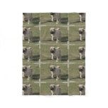 Sweet Pug Dog Fleece Blanket