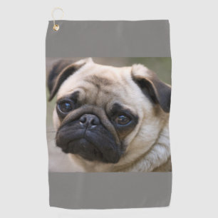 Sweet Pug Face Golf Towel