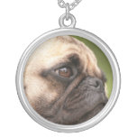 Sweet Pug Silver Plated Necklace