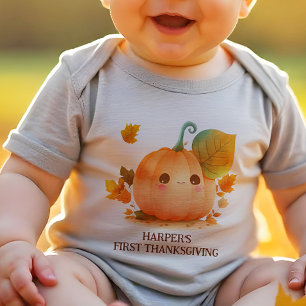 Sweet Pumpkin Fall Baby Shower  Baby Bodysuit