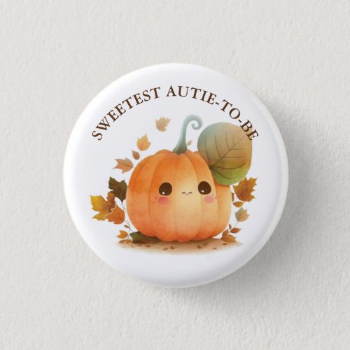 Sweet Pumpkin Fall Baby Shower Button