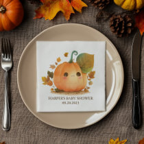 Sweet Pumpkin Fall Baby Shower Napkins