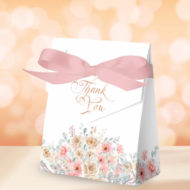 Sweet Pumpkin Floral Baby Shower  Favor Boxes (Creator Uploaded)