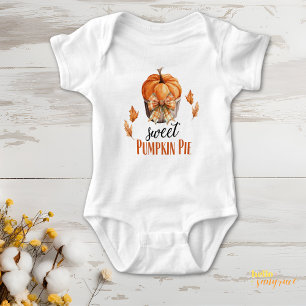 Sweet Pumpkin Pie Fall Baby Bodysuit
