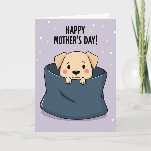 Sweet Pup Love For My Wife Card (Front)