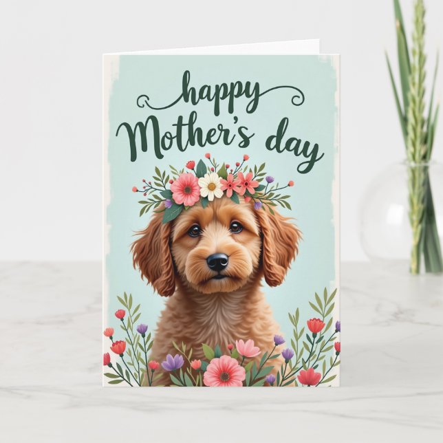 Sweet Puppy Love For My Wife Card (Front)