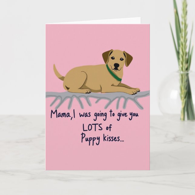 Sweet Puppy Mama Card (Front)