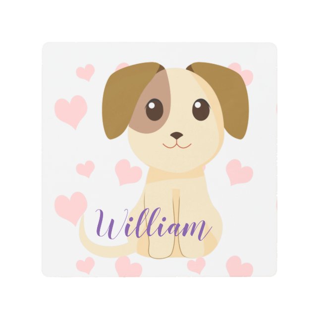 Sweet Puppy  Metal Print (Front)
