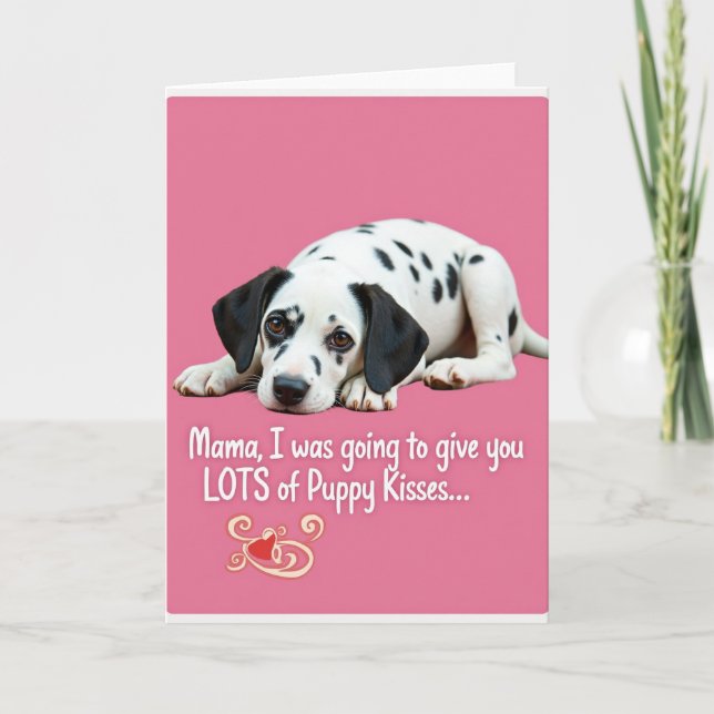 Sweet Puppy Mother Day Card (Front)