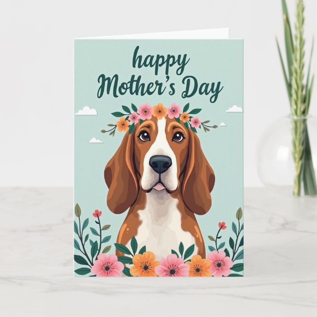 Sweet Puppy Mothers Day Card (Front)