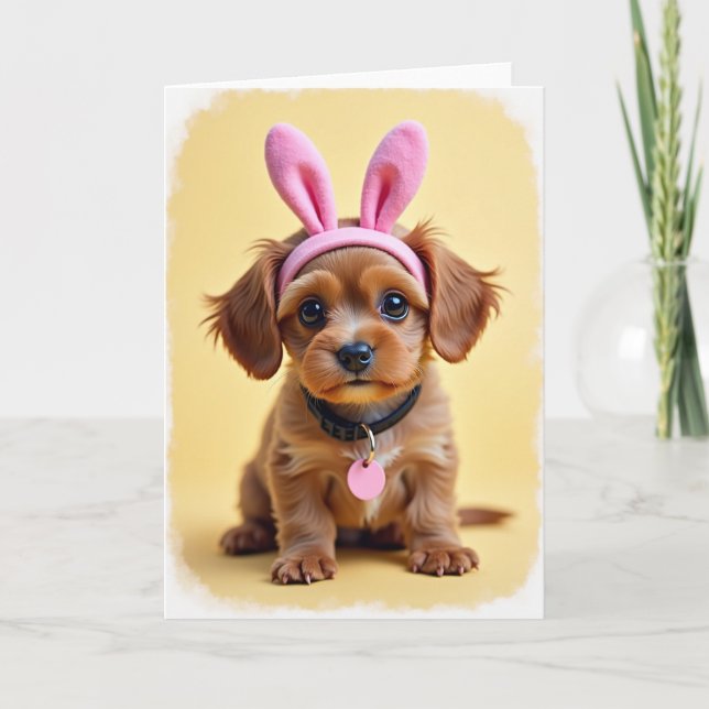 Sweet Puppy Portrait Card (Front)