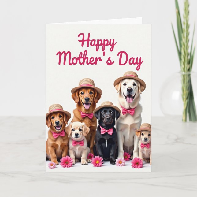 Sweet Pups Mothers Day Card (Front)