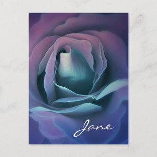 SWEET PURPLE DREAMS Rose Version 037A Postcard