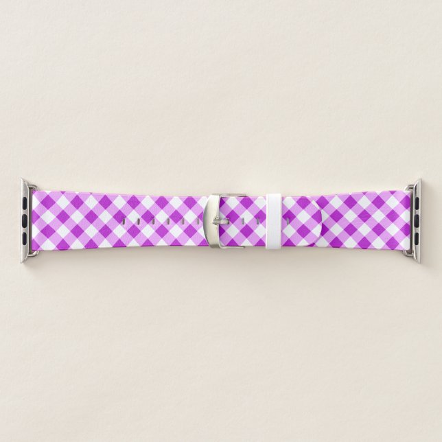 Sweet Purple Gingham check  Apple Watch Band (Band)