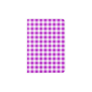  Sweet Purple  Gingham check Passport Holder