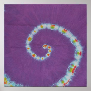 Sweet Purple Swirl Canvas Poster