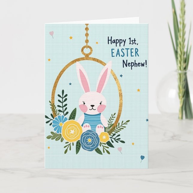 Sweet Rabbit Celebration Card (Front)