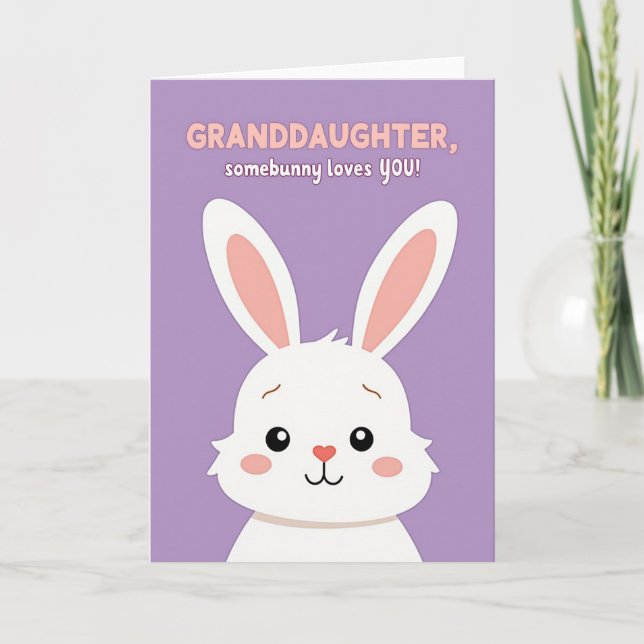 Sweet Rabbit Love You Card (Front)