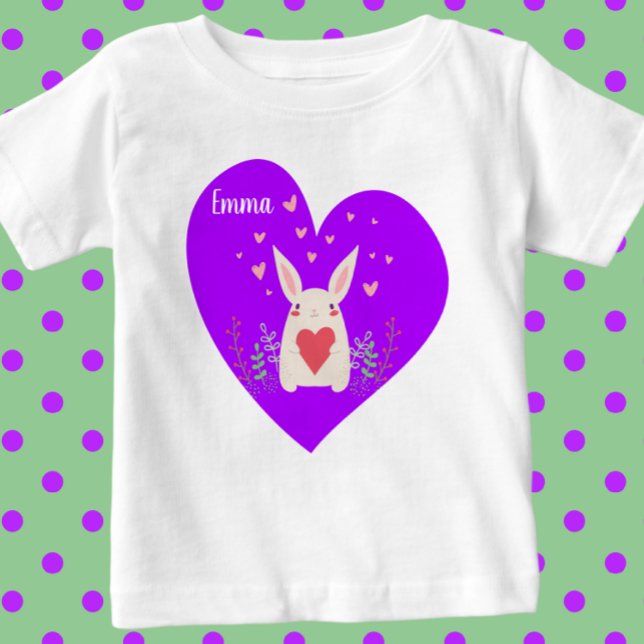 Sweet  Rabbit with Hearts T-Shirt (Creator Uploaded)
