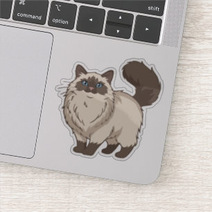 Sweet Ragdoll Cat  Sticker