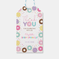 Sweet Rainbow Donuts Baby Sprinkle Thank You