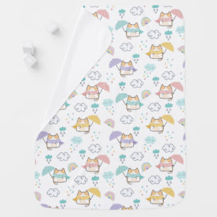 Sweet Rainy Day Pattern Baby Blanket