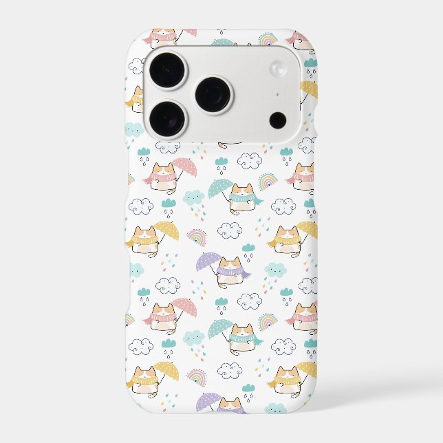 Sweet Rainy Day Pattern  Iphone Case (Back)