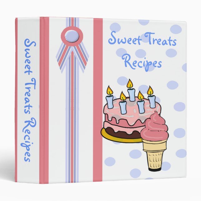 Sweet Recipe Binder (Front/Spine)