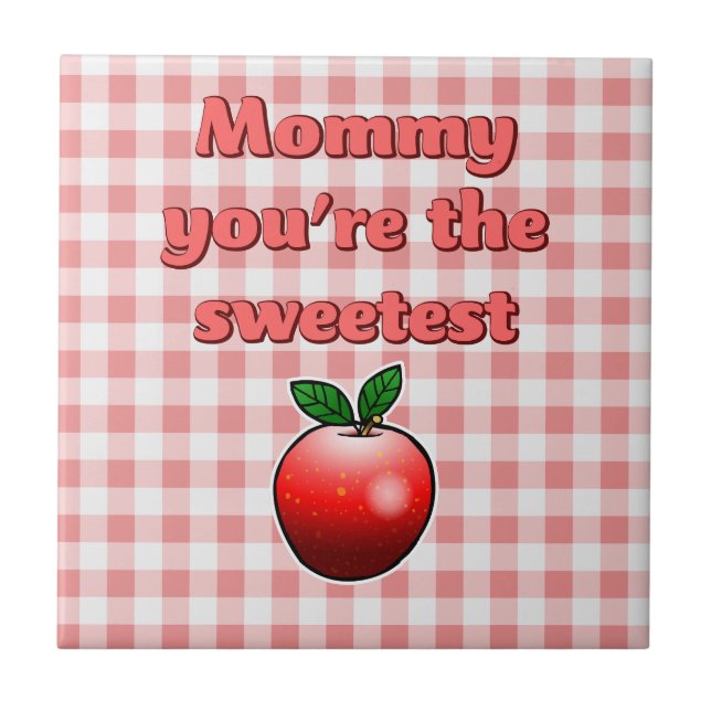 Sweet Red Apple Ceramic Tile (Front)