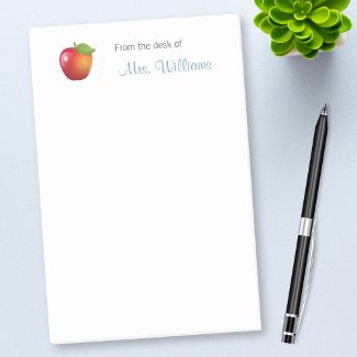 Sweet Red Apple School Teacher