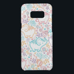 Sweet Red Blue And Beige Elephants And Flowers Uncommon Samsung Galaxy S8  Case<br><div class="desc">Cute colorful baby elephants seamless pattern</div>