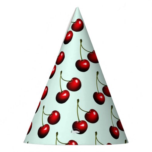 Sweet Red Cherries Party Hat