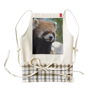 Sweet Red Panda Bear Zazzle HEART Apron