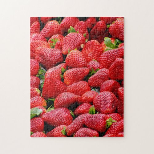 Sweet red Strawberry summer fruit Jigsaw Puzzle