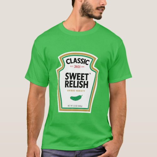 Sweet Relish DIY Halloween Costume Condiment Green T_Shirt