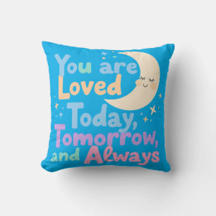 Sweet Reminder of Endless Love for Little Kids Throw Pillow