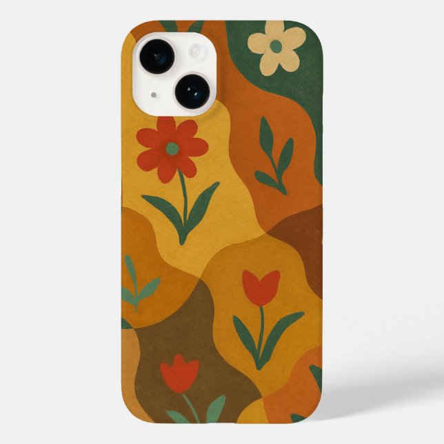 Sweet Retro Country Garden Pattern Case-Mate iPhone Case (Back)