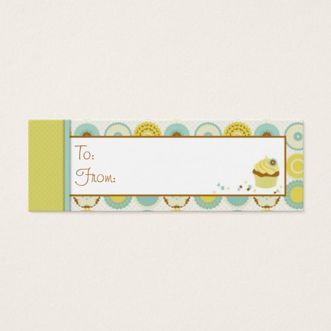 Sweet Retro Skinny Gift Tag (Front)