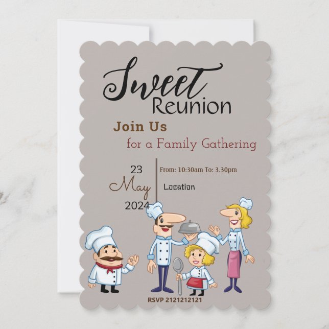 Sweet Reunion Invitation (Front)