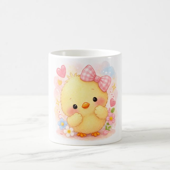 Sweet Ribbon Alma Chick Cute Mug (Center)