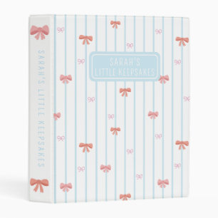 Sweet Ribbon Memories Custom Mini Binder