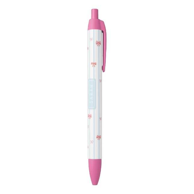 Sweet Ribbon Personalized Name Pen (Bottom (Vertical))