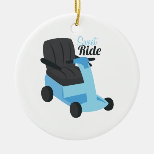 Sweet Ride Ceramic Ornament