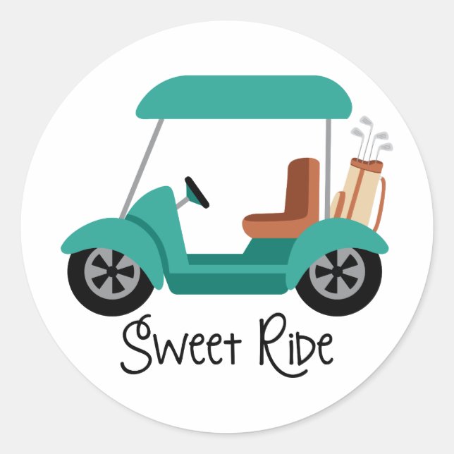 Sweet Ride Classic Round Sticker (Front)