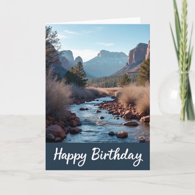 Sweet River Valley Birthday Card (Front)