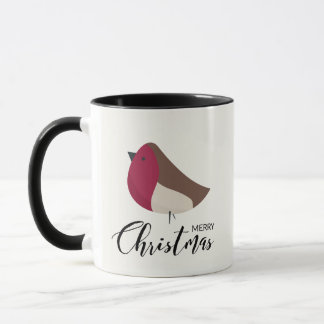 Sweet Robin and Red Bow  Mug