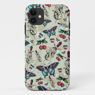 Sweet Rockabilly Revenge in subtle tan. iPhone 11 Case