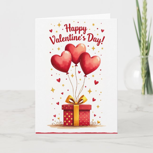 Sweet Romance Hearts Card (Front)